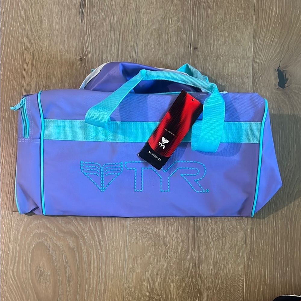 TYR Purple and Blue Swim Duffel Bag